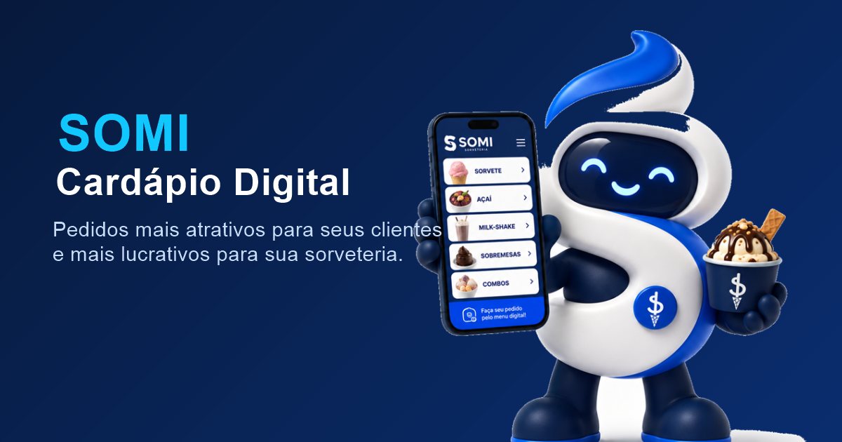 Capa do vídeo de apresentação do SOMI Cardápio Digital