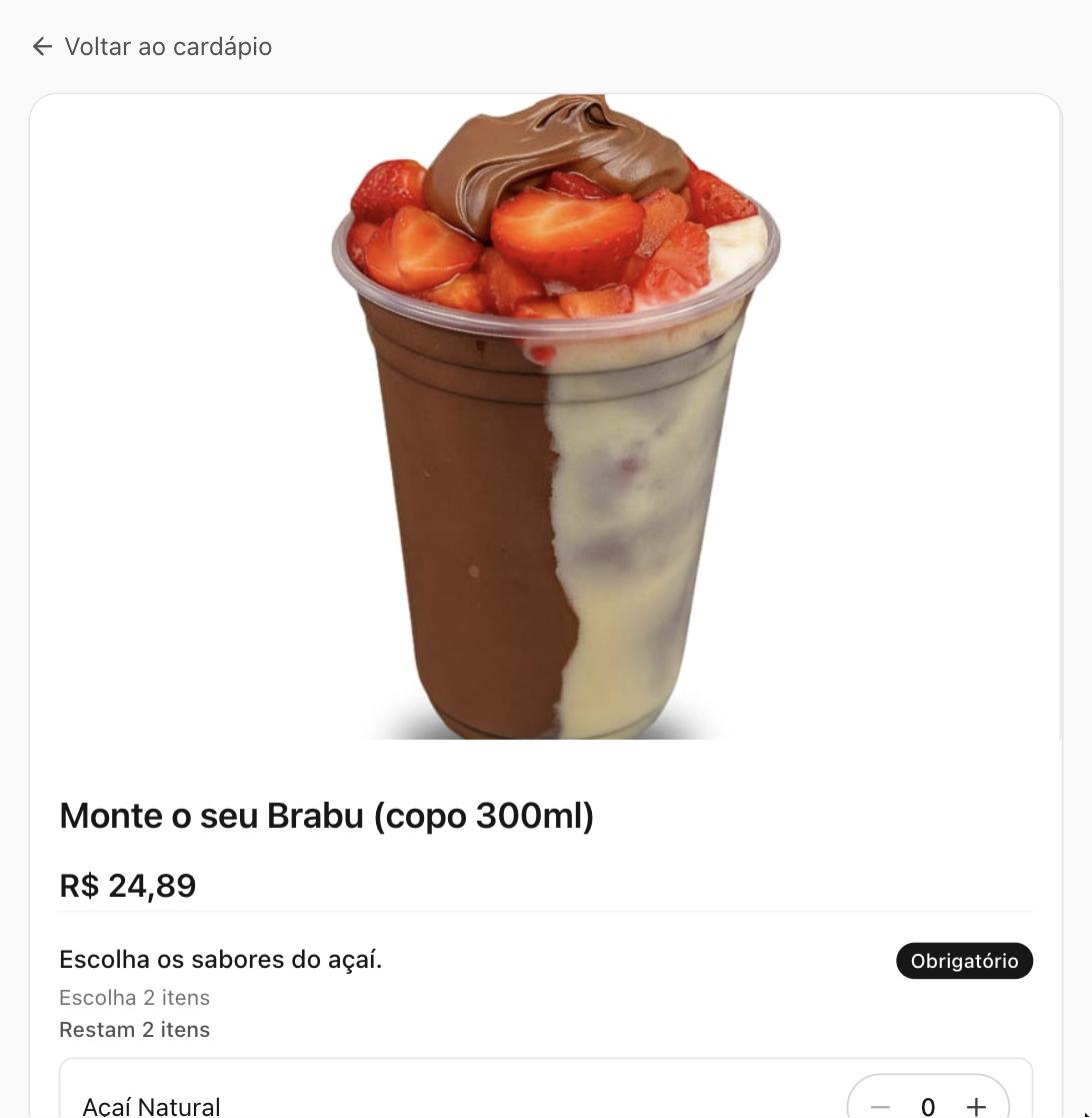 Tela de um produto em destaque, com foto grande e informações do item